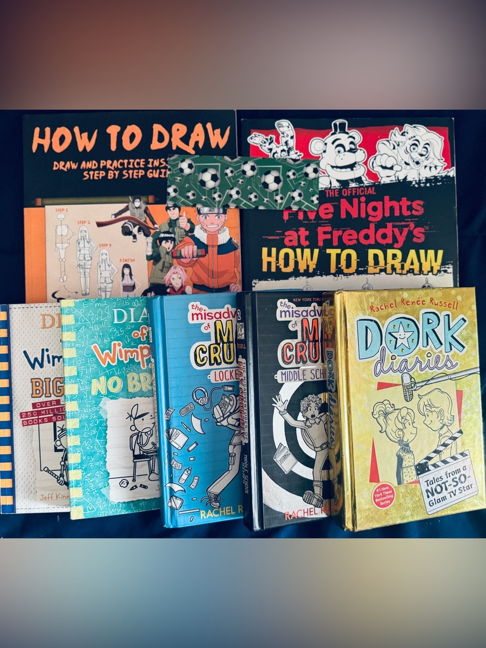 KIDS BOOK BUNDLE—Diary of a Wimpy Kid, Dork Diaries, Max Crumbly & ‘How to Draw’